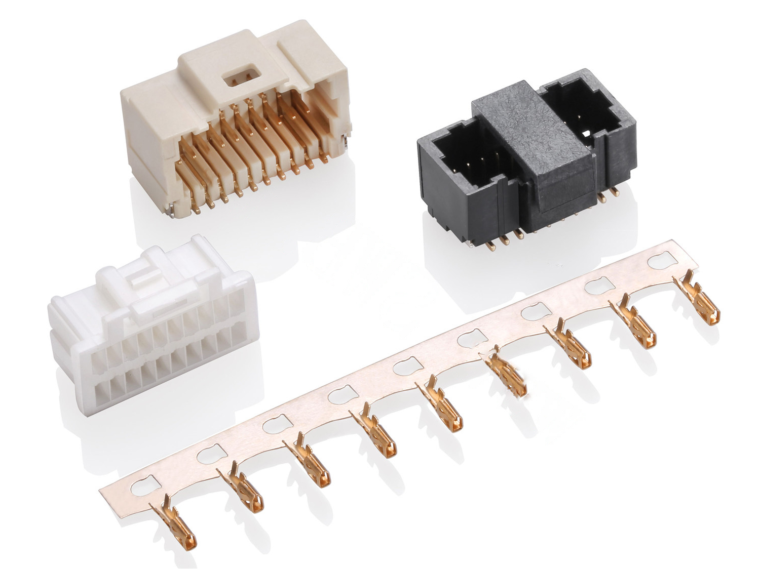 1038  Double Row Series 1.00mm Pitch (.039＂) 线对板连接器