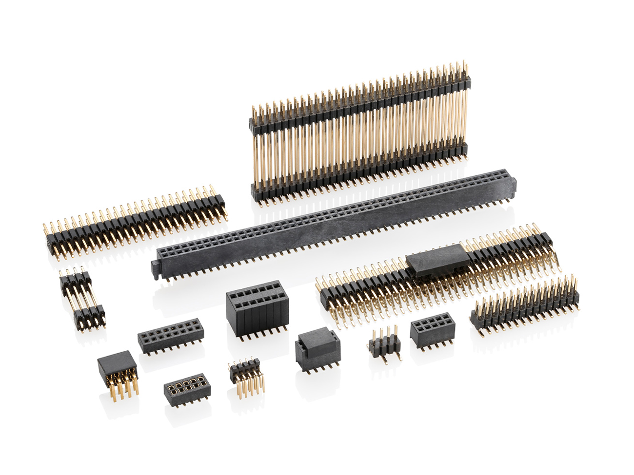 1271  Series 1.27mm Pitch (.050＂) 排针排母牛角连接器